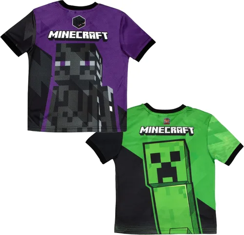Vista 2 de Minecraft Creeper - Camiseta deportiva para niños, 2