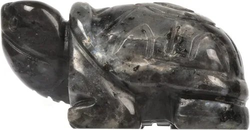 Vista 7 de Justinstones Piedra de sangre africana curativa, tortuga, tortuga, bolsillo, figuras de piedra tallada, manualidades, decoración del hogar, 2