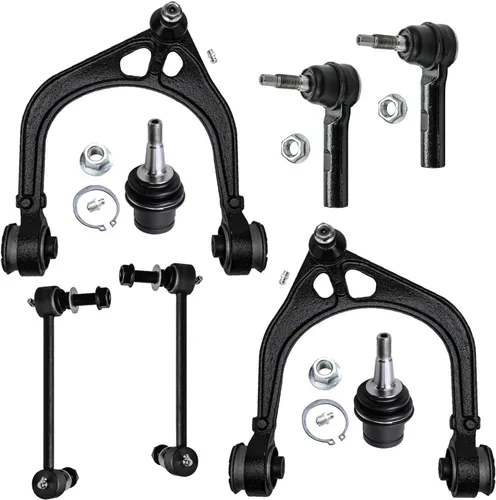 Vista 361 de Detroit Axle - Kit de brazos de control de extremo de 8 piezas para Toyota 2001-2003 Highlander 2002-2003 Camry Lexus ES300, 2 conjuntos de brazos