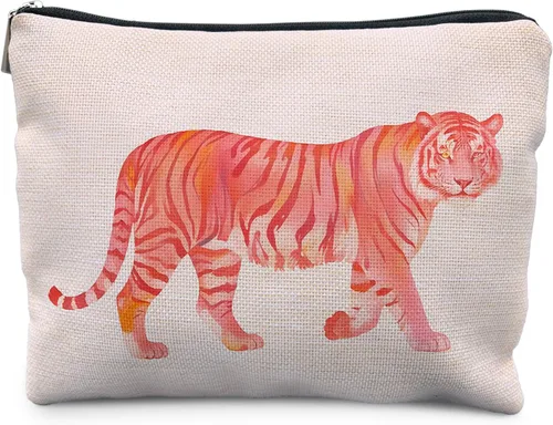 Vista 14 de Bolsa de Maquillaje con Estampado de Vaca Likjad - Regalos de Vaca para Mujeres, Inspirador.