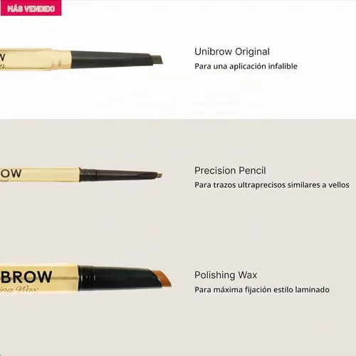 Vista 5 de Winky Lux Lápiz de Cejas Uni-Brow, de Doble Punta con Spoolie, Definidor de Cejas Resistente al Agua con Punta Ultra-Fina, Tono Universal para Cejas