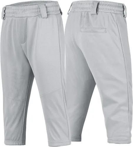 Vista 3 de QBK 2T3T4T5T a jóvenes niños pequeños Pantalones de béisbol Pantalones de béisbol Pantalones de sóftbol para niños pequeños Pantalones de béisbol