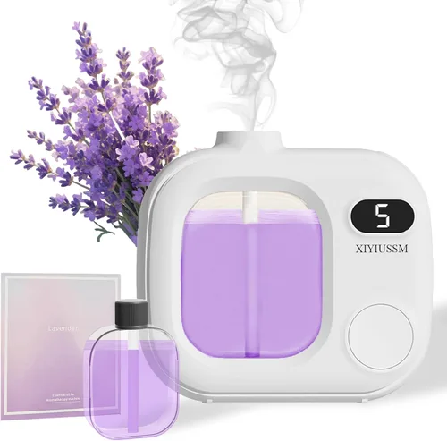 Vista 8 de Difusor de Aceite Esencial Sin Agua Portátil, Máquina de Aromaterapia Inalámbrica para Hogar, Oficina, Auto, Habitación Grande. Difusor Ultrasónico