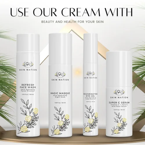 Vista 5 de Renew - Crema hidratante facial con ácido hialurónico y vitamina E, hidratante con potentes antioxidantes, crema de noche, crema antiarrugas