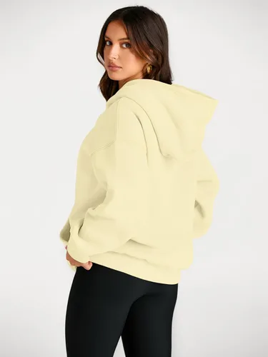 Vista 242 de Trendy Queen - Sudaderas extragrandes con capucha para mujer, suéteres de manga larga, sin botones, de vellón, de otoño, ropa de invierno