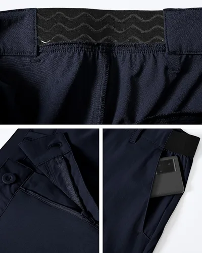 Vista 5 de Gopune Men's Stretch Golf Pants Quick Dry Lightweight Outdoor Casual Dress Work Pants with Pockets