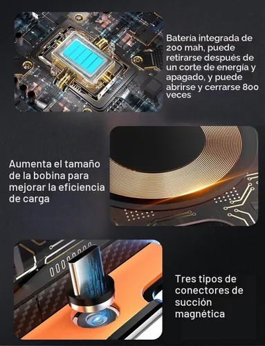 Vista 5 de Cargador inalámbrico transparente con sensor inteligente de 15 W, soporte para teléfono de ventilación de aire del automóvil, carga rápida QC