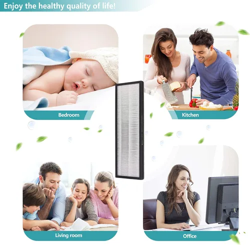 Vista 7 de NEA-F1 Filtro de repuesto True HEPA, compatible con purificador de aire Eureka NEA120 y purificador de aire Toshiba CAF-W36USW, paquete de 2