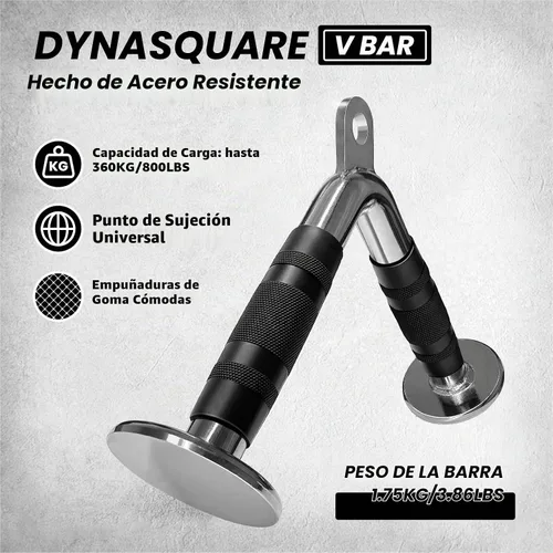 Vista 4 de Accesorio de máquina de cable de prensa de tríceps, construcción de carrocería, accesorios de extracción LAT, accesorios de gimnasio en casa, mango