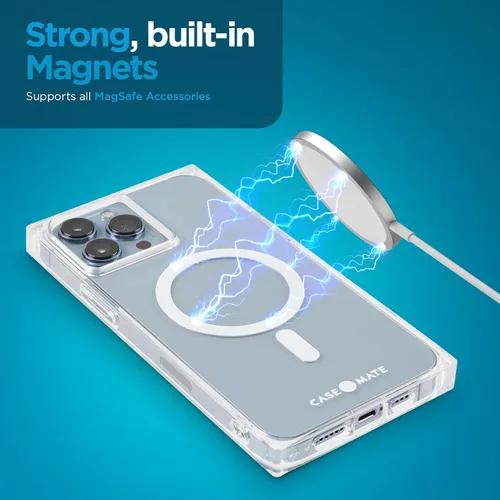 Vista 5 de Case-Mate BLOX - Funda para iPhone 13 Pro, transparente [protección contra caídas de 10 pies] [compatible con MagSafe] Funda magnética para iPhone
