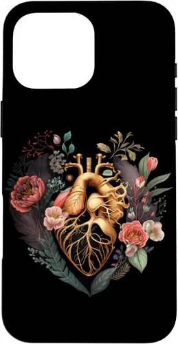 Vista 19 de Anatomical Heart and Flowers for Your Love Case for iPhone 17