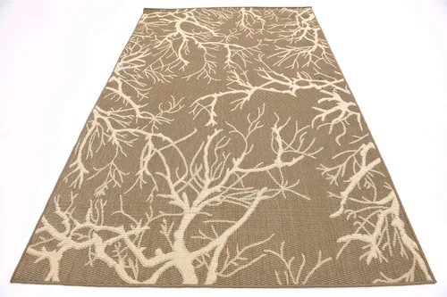 Vista 6 de Unique Loom - Alfombra de centro Café/Beige