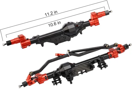 Vista 2 de Último modelo Portal de aluminio Eje delantero y trasero para 1/10 Axial Wraith 90018 90048 90053 90018 90020 90045 90056 RR10 RC Model Crawler Car
