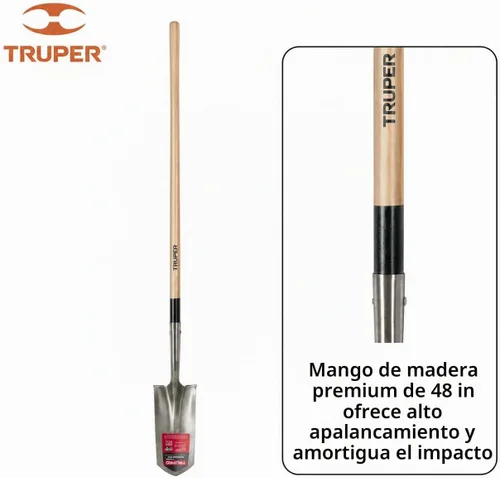 Vista 4 de Truper TruPro - Pala de zanja de 5 pulgadas, peldaños enrollados