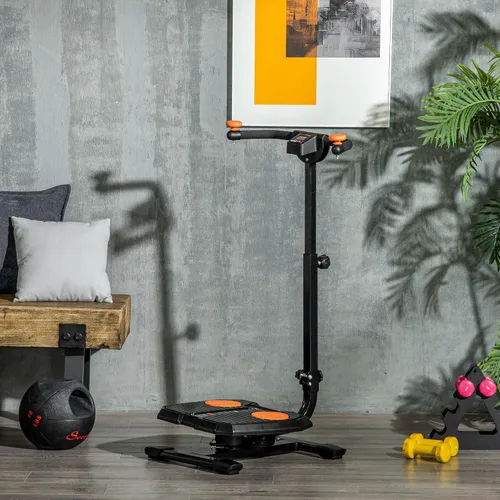 Vista 2 de Soozier Tabla Plegable de Torsión Abdominal para Adelgazamiento de Cintura con Pantalla que Muestra Tiempo, Calorías, Equipo de Entrenamiento