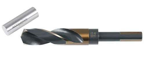 Vista 10 de Accusize Industrial Tools M35 (H.S.S.+5% Cobalto) Vástago y taladro de 1/2" - 9/16" a 1", juego de 8 piezas, H516-6507 M35 HSS + 5% cobalto, 1/2