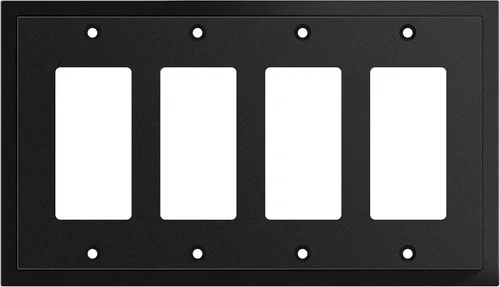 Vista 36 de Henne Bery Placa decorativa de pared con borde moderno, tapa de tomacorriente para cubrir enchufe, aleación de zinc maciza duradera