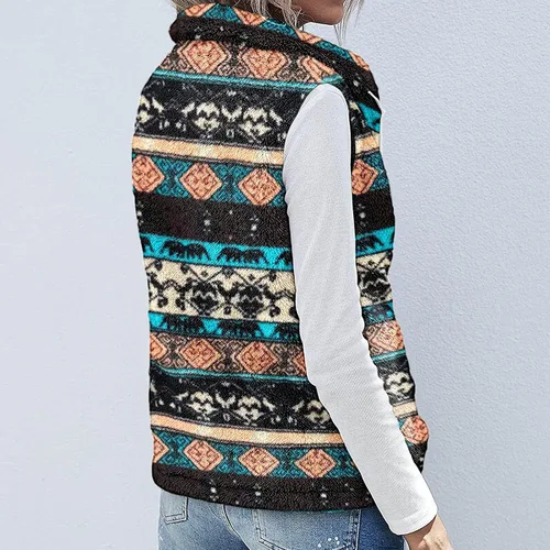 Vista 8 de SNKSDGM Chaleco largo acolchado para mujer, con cierre completo, sin mangas, chaqueta de plumón de forro polar cálido con bolsillos, Rojo