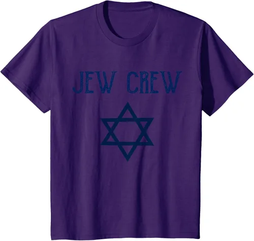 Vista 29 de Camiseta Jew Crew Jewish Star, gris, S