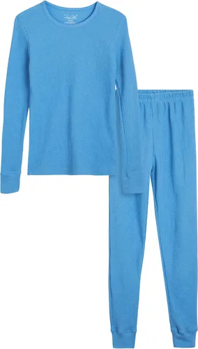 Vista 7 de Rene Rofe Girls' Thermal Underwear Set - 2 Piece Waffle Knit Top and Long Johns (2T-16)
