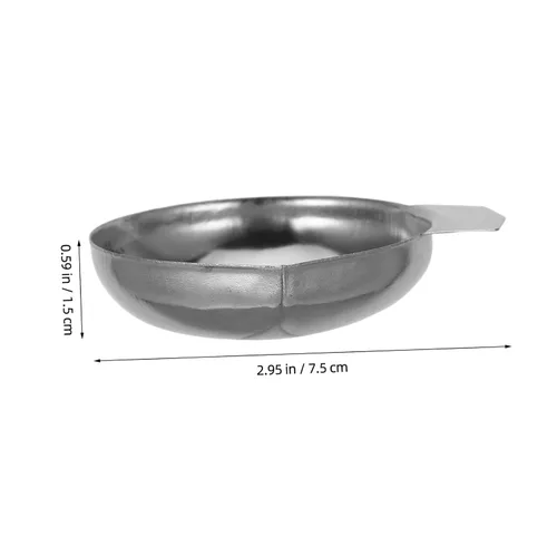 Vista 2 de Hemoton 2 mini bandejas de báscula electrónica, platos de pesaje para alimentos para el hogar, cocina, panadería, uso de precisión, bandeja