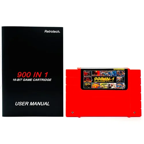 Vista 2 de Retrotech 900 In 1 Multi-game Game Cartridge For SNES 16-Bit Game Console