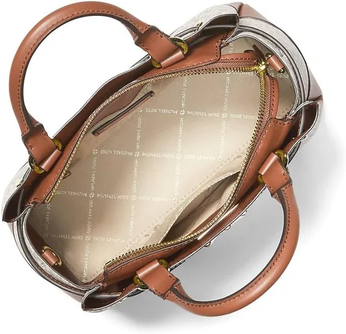 Vista 3 de Bolso pequeño con logotipo con cinturón Reed, Vainilla