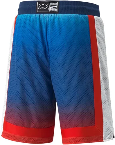 Vista 4 de PUMA Hombres BMW MMS Retro Shorts Casual Casual Bolsillos - Blanco