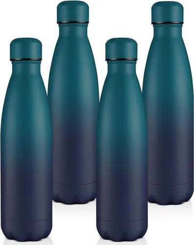 Vista 42 de Volhoply Botellas de agua aisladas de 25 onzas, paquete de 1/2/4, termo de acero inoxidable de doble pared que mantiene el frío y el calor, botella