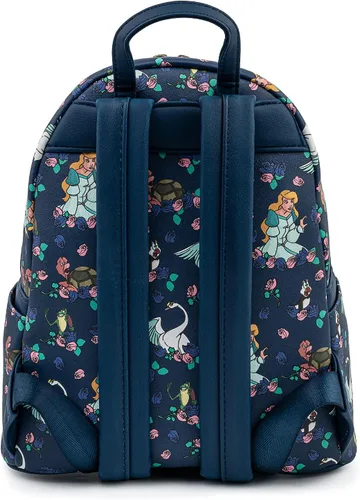 Vista 2 de Loungefly Bolso de mano con correa doble de edición limitada AOP de Swan Princess and Friends