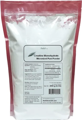 Vista 2 de Polvo micronizado de monohidrato de creatina pura (500 gramos (1.1 lb))