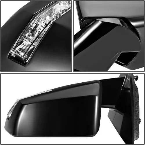 Vista 5 de DNA Motoring OEM-MR-GM1320365 - Espejo retrovisor con calefacción, plegable, con giro y memoria, compatible con Outlook 2007-2008