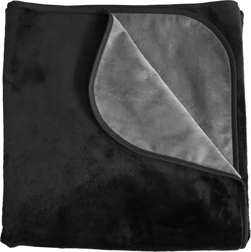 Vista 11 de Manta 100 % impermeable, sedosa, suave,para perros, gatos y personas, S, Negro/Carbón