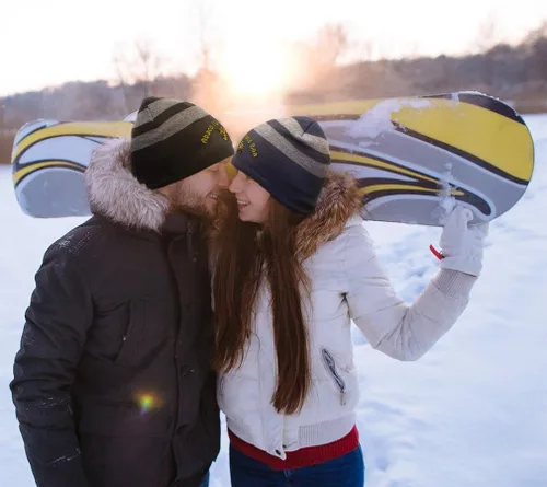 Vista 4 de Custom Striped Beanie for Men & Women Abaco Island Boa Acrylic Fleece Skull Cap Hats 1