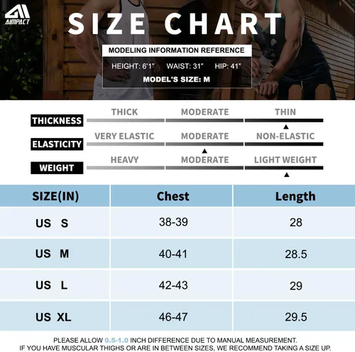 Vista 6 de AIMPACT Camiseta sin mangas de malla casual para hombre