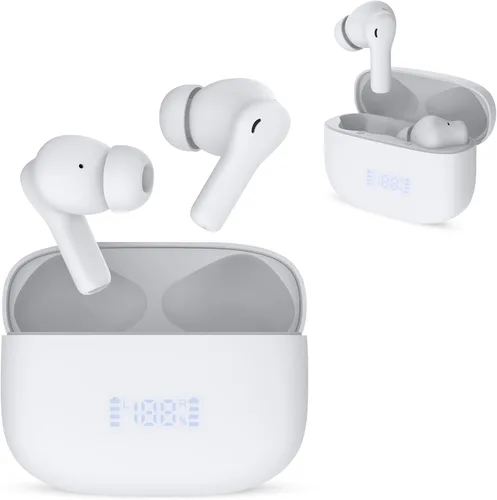 Vista 7 de Beleth Earset Pro1 Auriculares inalámbricos Bluetooth 5.4, conectividad dual, tiempo de reproducción de 50 horas, cancelación de ruido ENC/ANC