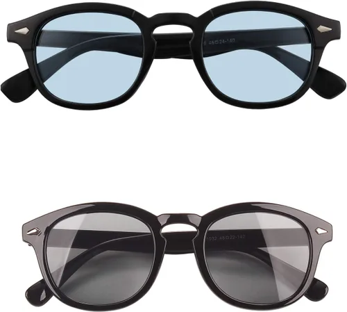 Vista 10 de Bestum Gafas de sol inspiradas retro con remaches tintado lente UV400