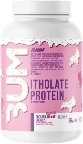 Vista 7 de Proteína aislada de suero en polvo RAW Whey Isolate, pastel de cumpleaños (CBUM Itholate Protein) – Polvo de nutrición deportiva 100 % de animales