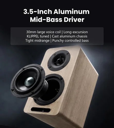Vista 3 de Edifier Airpulse A60 - Altavoces Bluetooth de alta resolución para Nogal