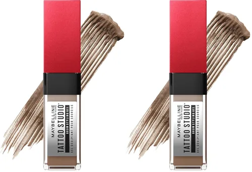 Vista 8 de Maybelline Tattoo Studio Gel de Estilo para Cejas, Maquillaje de Cejas Impermeable, Tinte para Cejas para un Uso de Hasta 36 Horas, Rubio, 1 Unidad