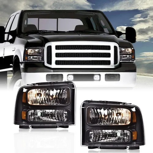 Vista 9 de GRAND ORANGE - Juego de faros delanteros, compatible con Ford F250 F350 F450 F550 1999-2004, para Ford Excursion 2000-2004, lado del conductor