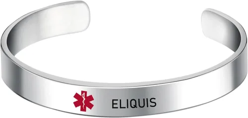 Vista 21 de LoEnMe Jewelry Pulseras de alerta médica personalizadas para hombres y mujeres, personalizable, grabado gratuito, acero inoxidable, pulsera