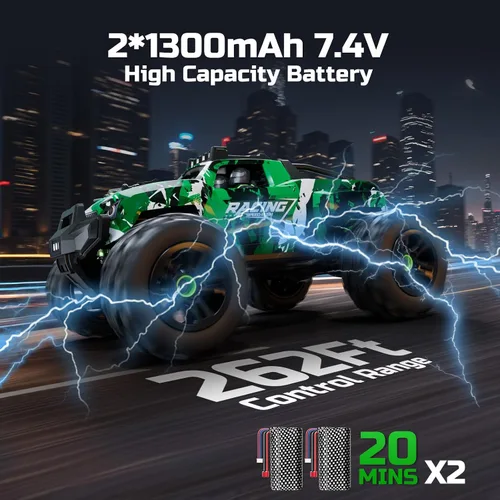 Vista 4 de 36KMH 1:18 Coche de Control Remoto RC Coches Camión para Adultos Niños de 8 a 12 años, Vehículo Eléctrico Todo Terreno 4X4 de Alta Velocidad