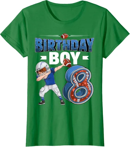 Vista 36 de Dabbing Boy - Camiseta de 8 años de fútbol americano americano, Negro, S