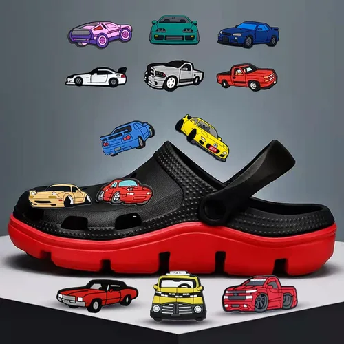 Vista 5 de 3640 dijes para decoración de sandalias de zueco, dijes de juegos de dibujos animados para regalo de cumpleaños, recuerdos de fiesta para niños