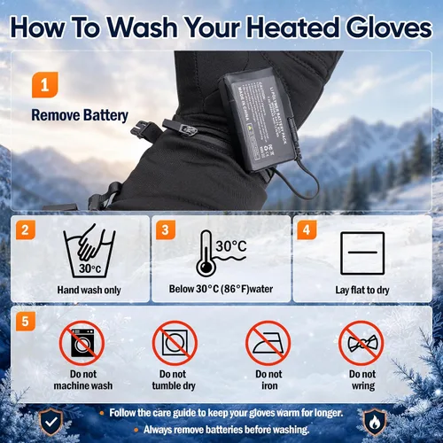 Vista 4 de Guantes térmicos recargables para mujeres y hombres