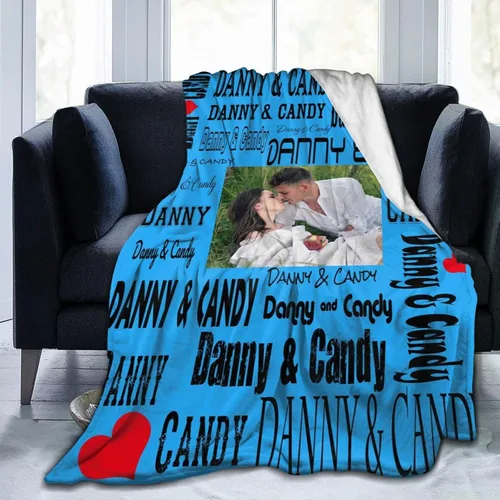 Vista 9 de Manta personalizada con foto de regalo para papá y abuelo, mejor regalo del día del padre, Halloween, Navidad, Año Nuevo de parte de hija, hijo