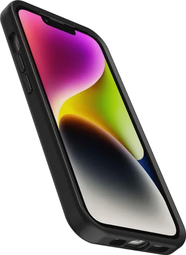 Vista 3 de OtterBox Funda para iPhone 14 y iPhone 13 (solamente) - Serie Symmetry + - Negro - Ultra-Sleek - Se ajusta a MagSafe - Bordes elevados para proteger