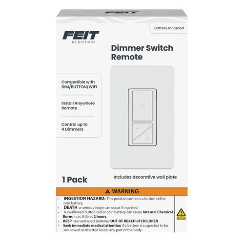 Vista 18 de Feit Electric - Interruptor de luz inteligente WiFi regulable con control remoto, unipolar/3 vías/4 vías, control de voz con Alexa y Google Asst