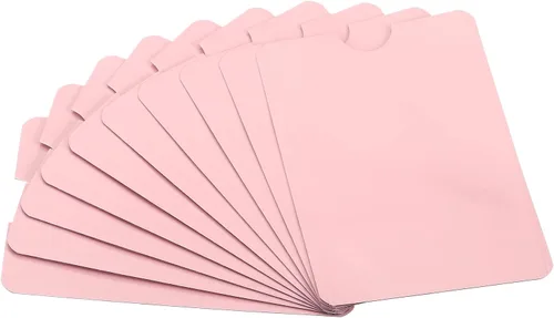 Vista 15 de PATIKIL Mangas de bloqueo RFID, fundas de aluminio para prevención de robo de identidad, fundas protectoras seguras para tarjetas de crédito, Negro